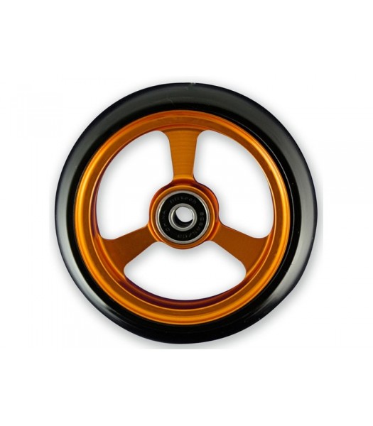 5 Inch Frogs Legs Aluminium Wheelchair Caster - Orange